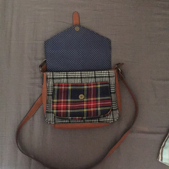NWOT Plaid Crossbody - Picture 6 of 7
